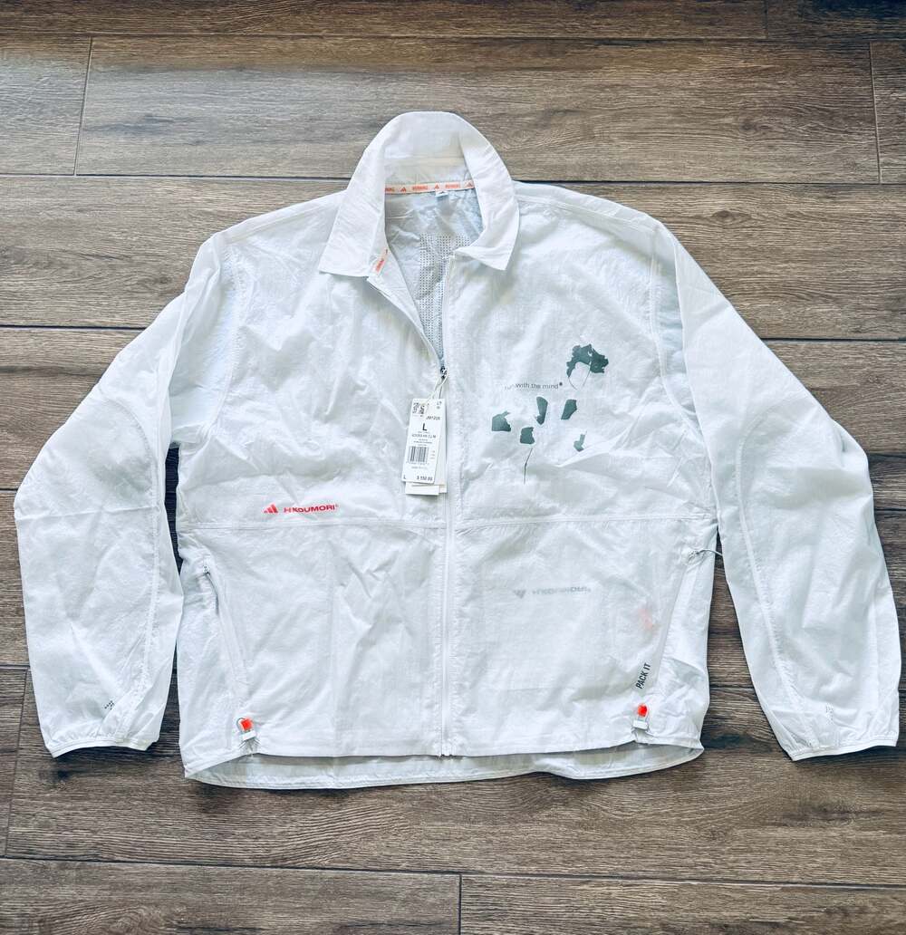 Adidas x H.Koumori Adi365 Running Packable Coach Jacket JM1206 Sz L Men Rare!!